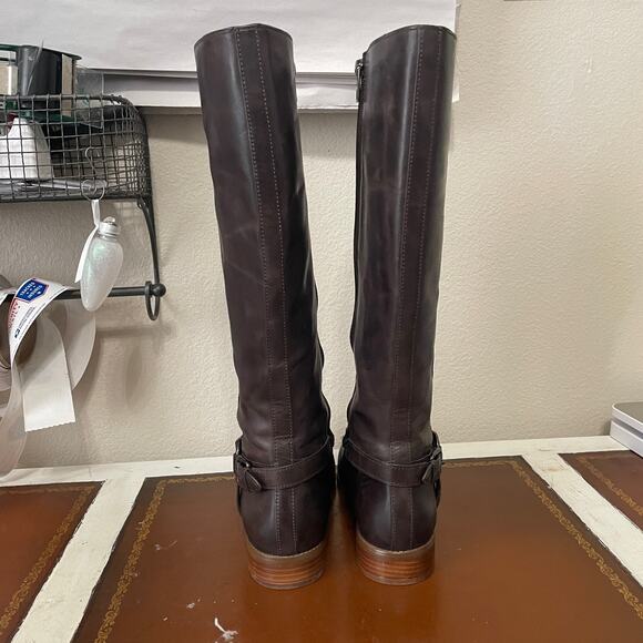 Coach Dark Brown Heeled Boots - Picture 4 of 16
